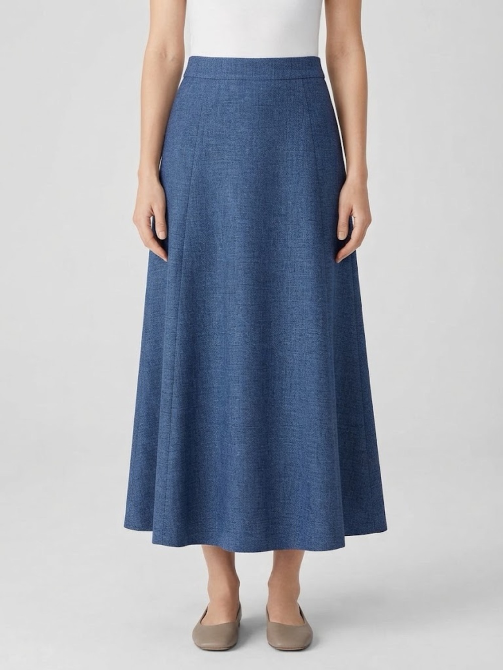 Halogen - Blue A-Line Maxi Skirt